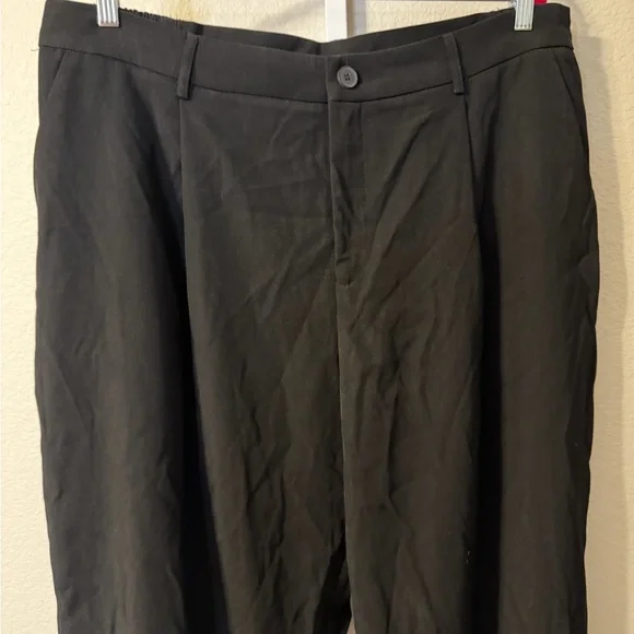 Cider Women's Black Pants 2X Office Baggy Casual Wear Comfortable Elastic - Picture 2 of 4